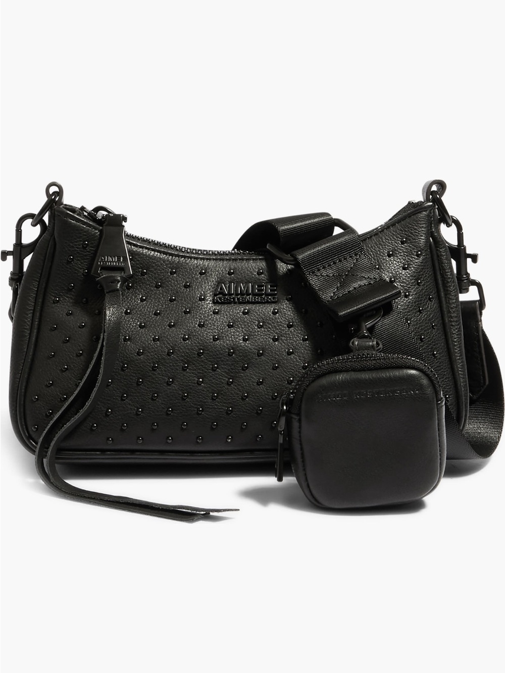 AIMEE Kestenburg Topaz Leather Crossbody with Pouch